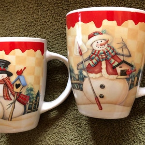 Snowman mugs (2)