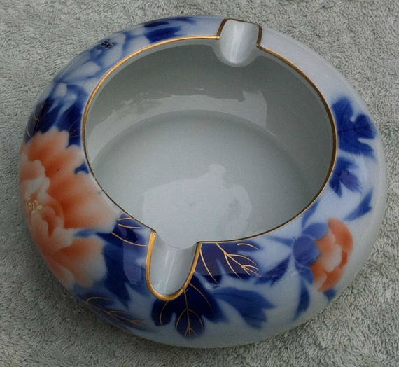 花柄陶器灰皿 - Etsy 日本