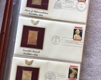 Stamp first day covers, Golden Replicas, 1989