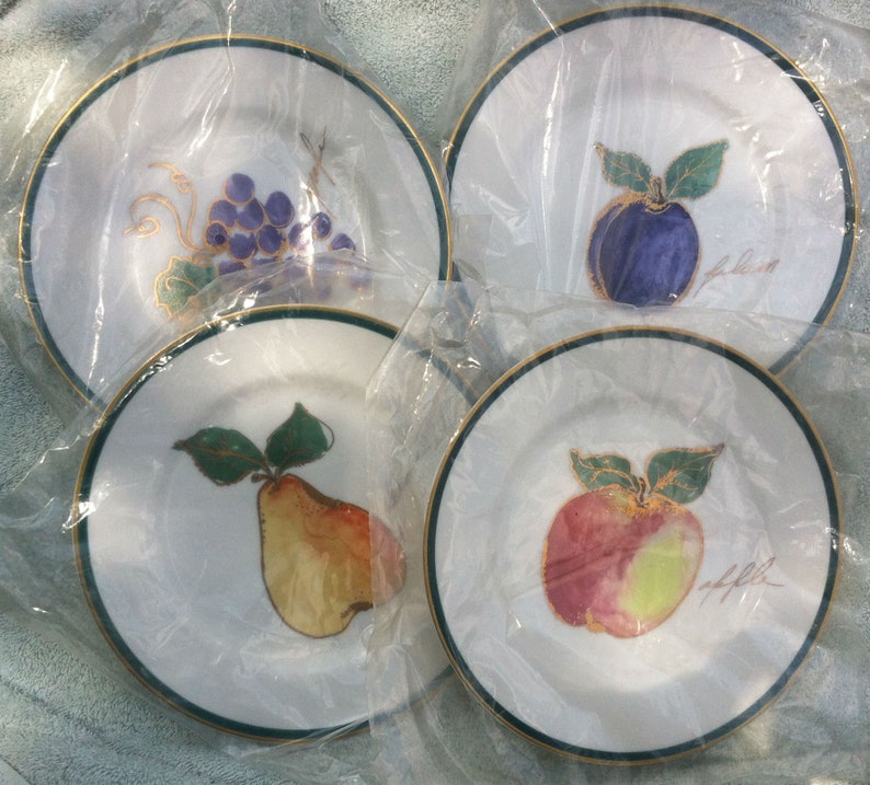 Crate & Barrel Plates Fruits 4 Etsy