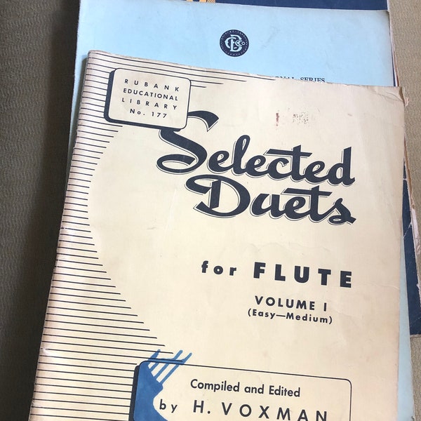 Flute music education books with scores