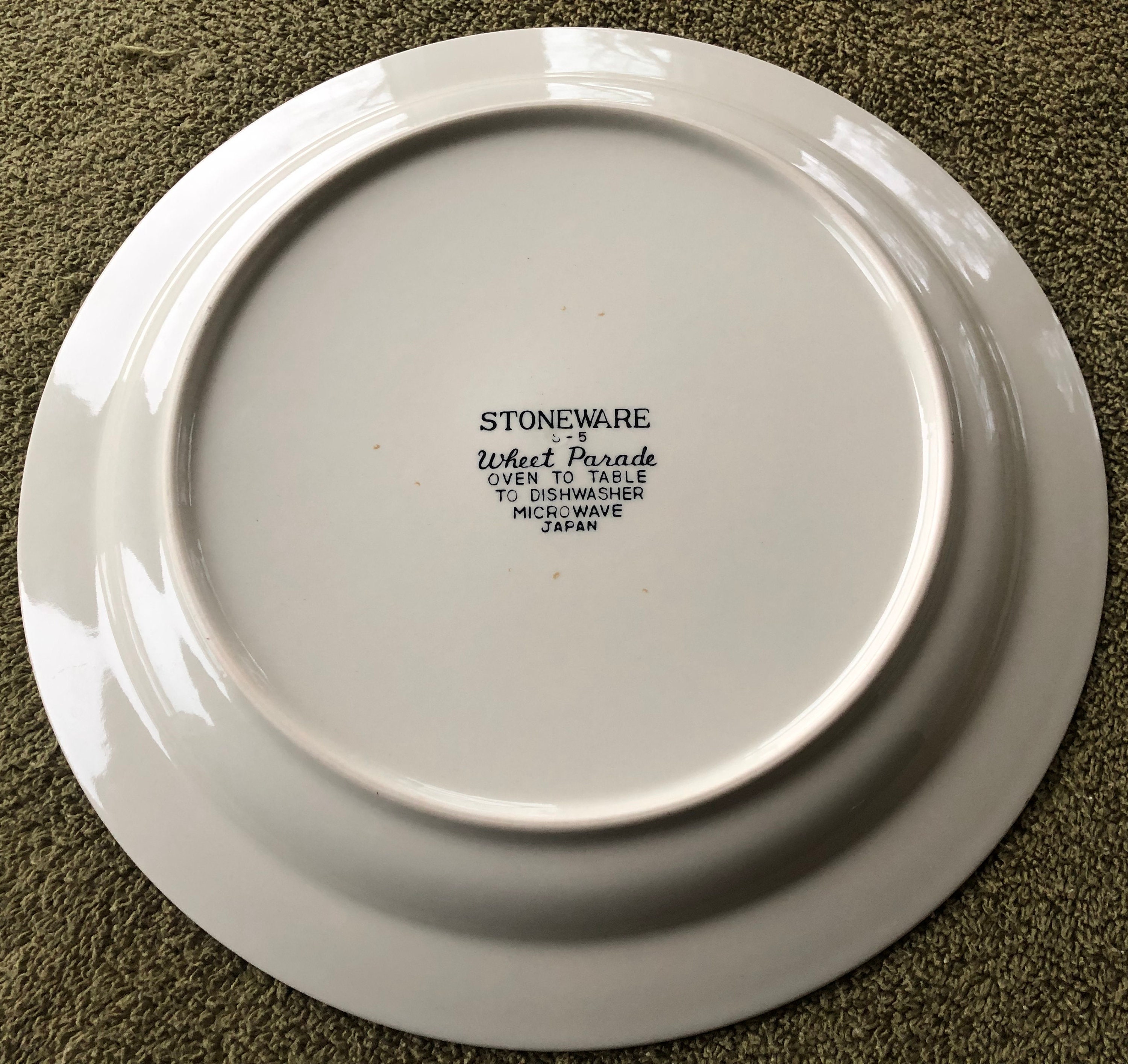 Stoneware Wheet Parade S-5 Japan Dinner Plates (4) - Etsy
