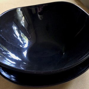 Mikasa Swirl Square Black vegetable bowls (2)