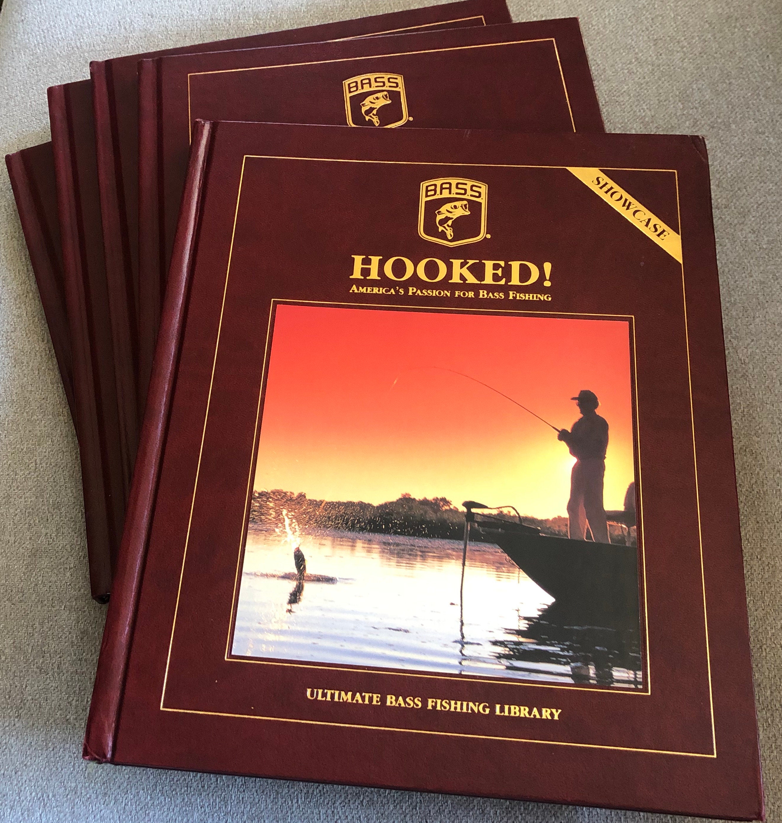 Ultimate Bass Fishing Library Hardback Books, New, 5 Books 