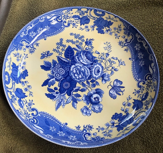 Spode Blue Room Garden Collection Blue Rose (blue and Cream Color