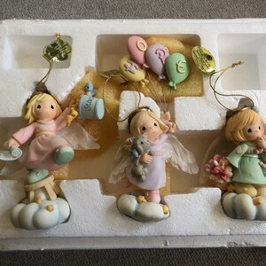 Precious Moments figurines (3) Life&#39;s Little Lessons ornaments. new