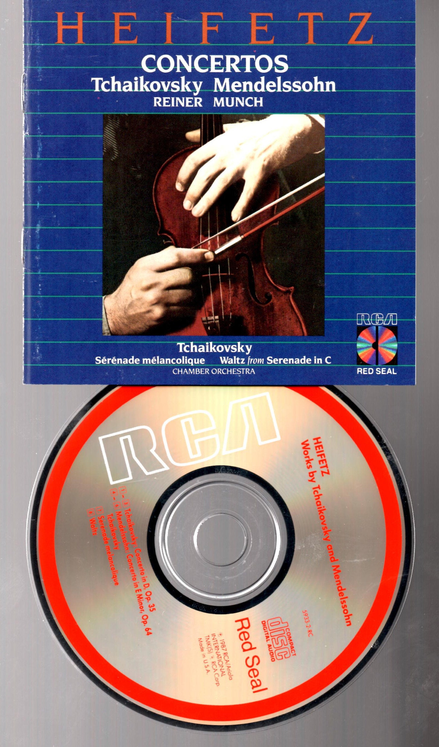 Heifetz Concertos Tchaikovsky Mendelsohn CD - Etsy