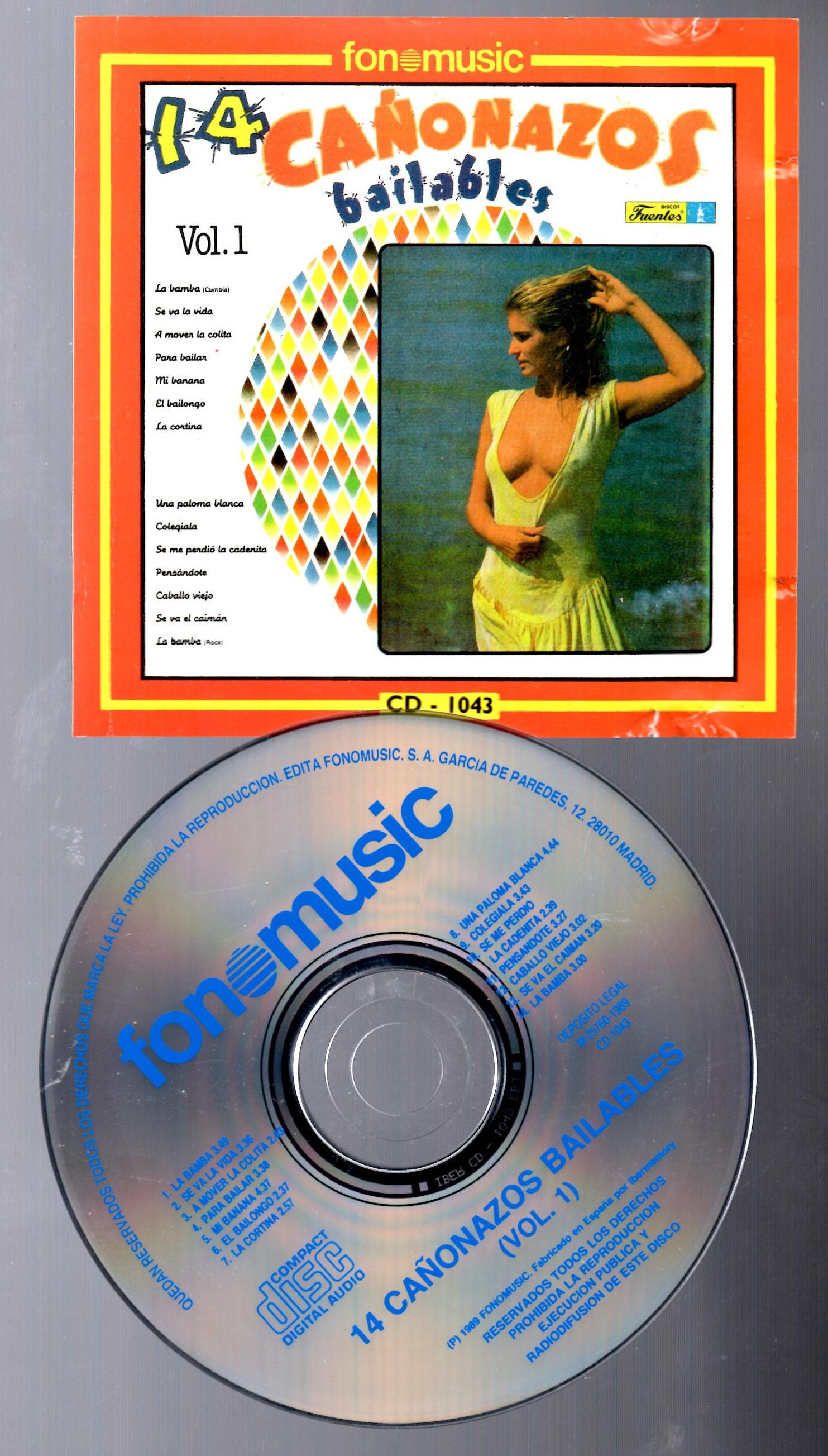 14 Canonazos Bailables Vol. 1 CD - Etsy