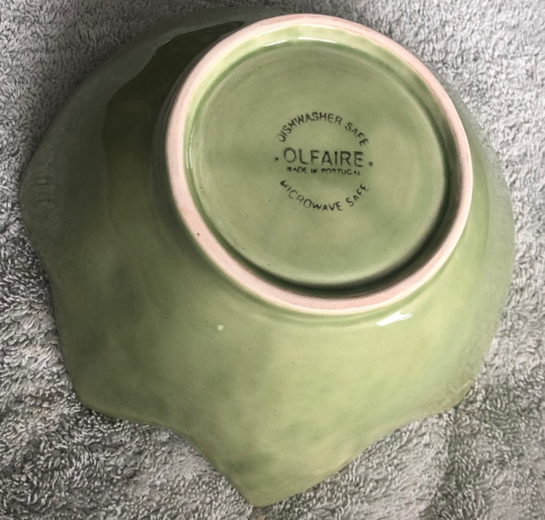 Olfaire Portugal Green Cabbage/lettuce Leaf Salad Plates/bowls Etsy