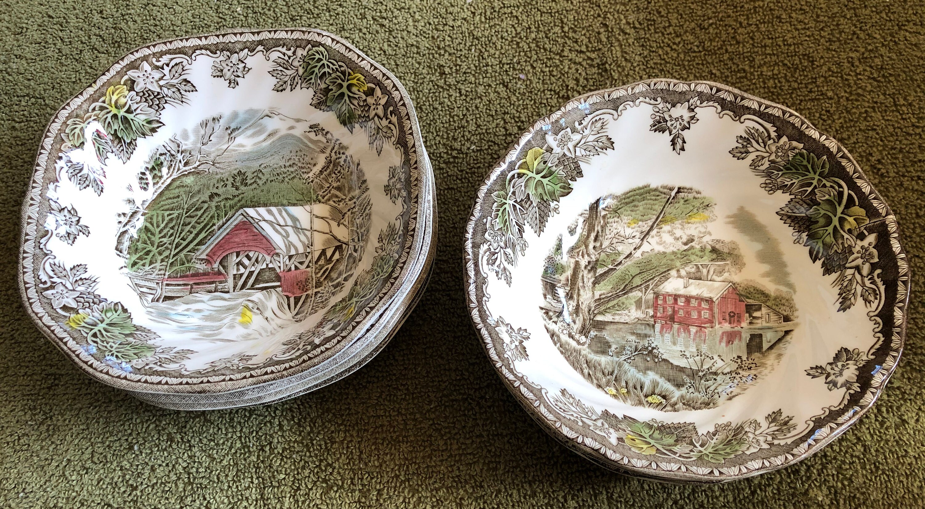 Johnson Bros. Cereal Bowls New the Friendly Village 8 Etsy UK