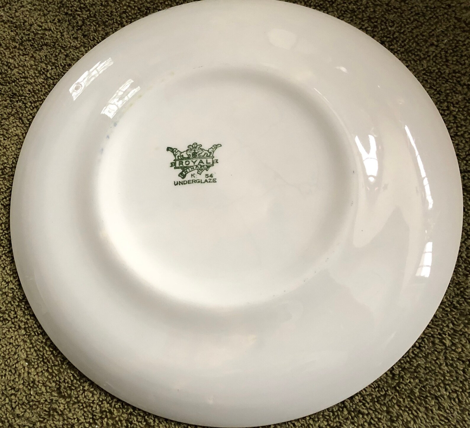 Royal China Inc. Underglaze K 54 Dinner Plates 3 Etsy