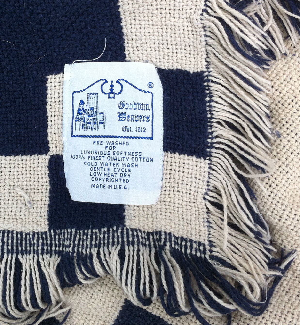 Goodwin Weavers Throw Blanket, Cow/dairy - Etsy