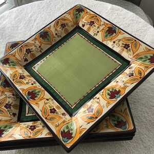 Tabletops Unlimited Espana Lexi square dinner plates (5)