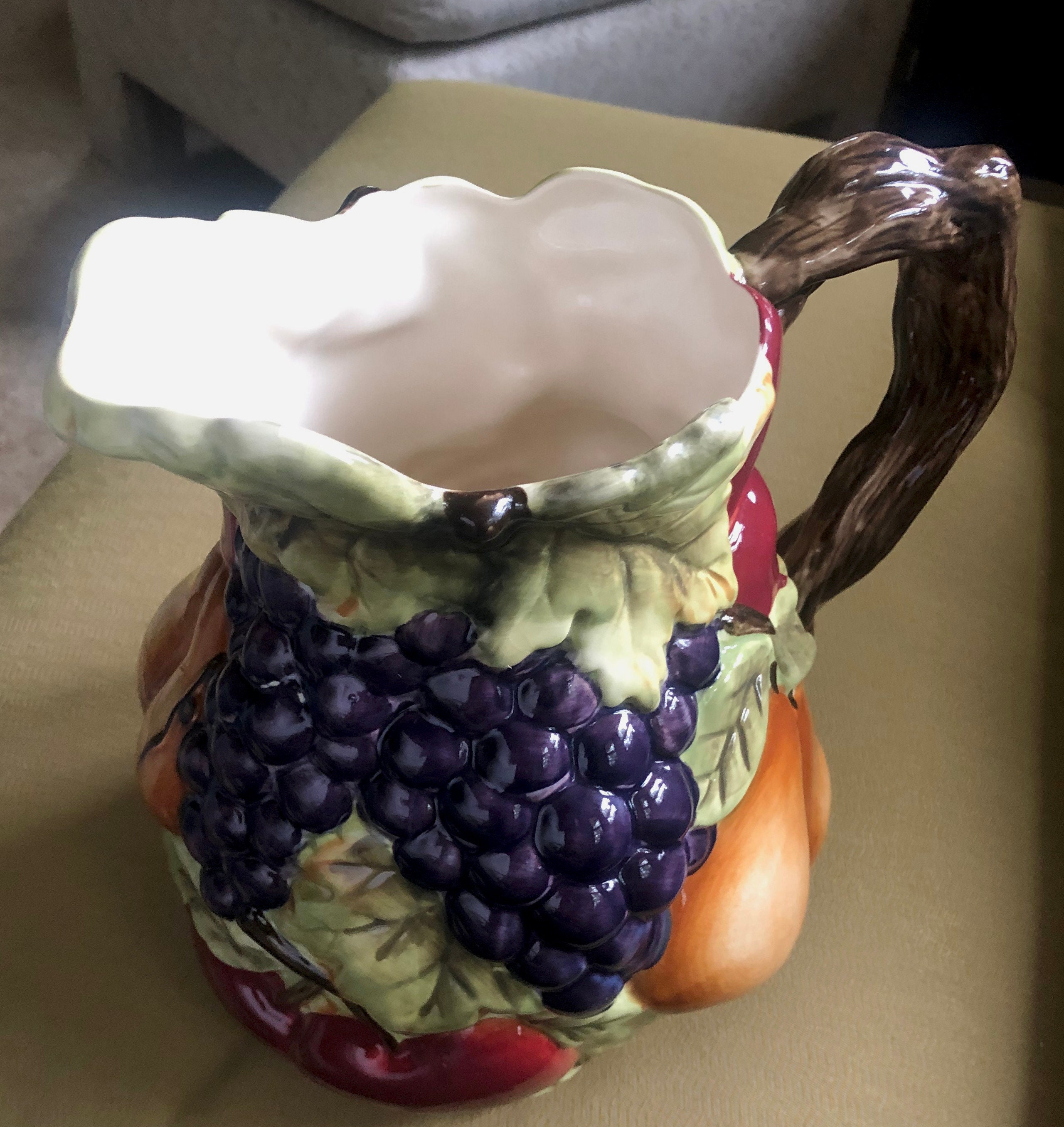 Sonoma Villa by Home Interiors Ceramic Fruit Pitcher 