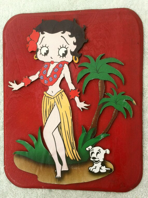 Betty Boop hula dancer plaque - Etsy 日本