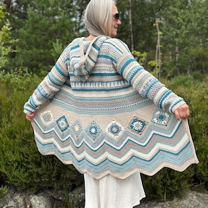 Ziggy Häkelanleitung – Boho Statement Mantel PDF (S/M/L)