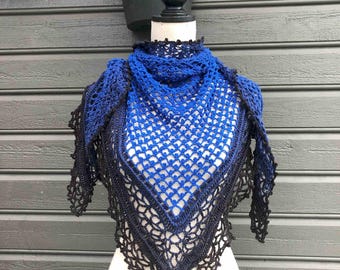 Scialle in pizzo di Elisabetta – Modello per scialle all'uncinetto