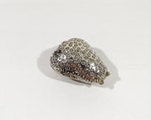 Pill Box - Purse Pill Case - Travel Pill Case antique silver 800