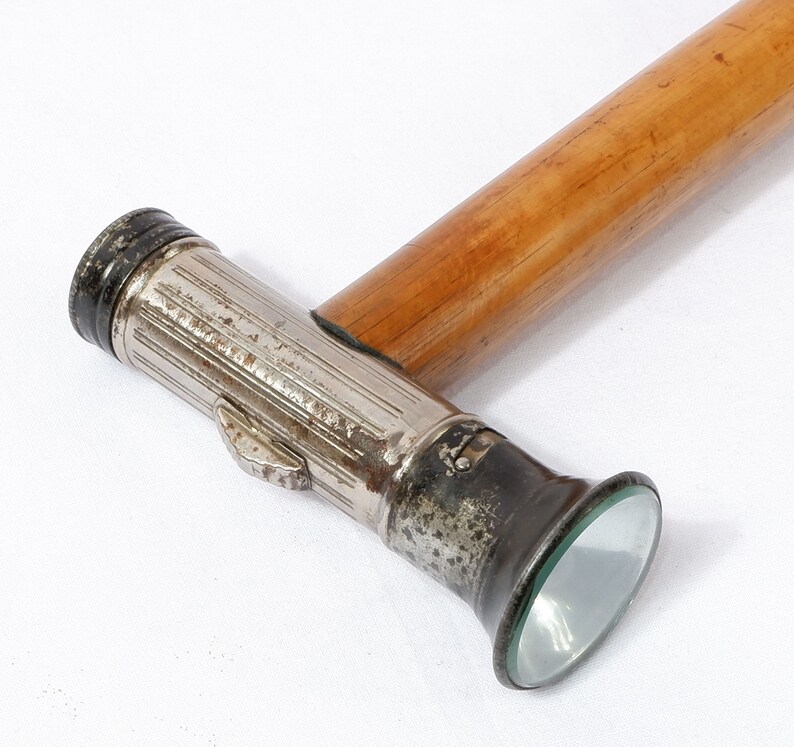 Vintage Walking Stick Cane Torch Etsy