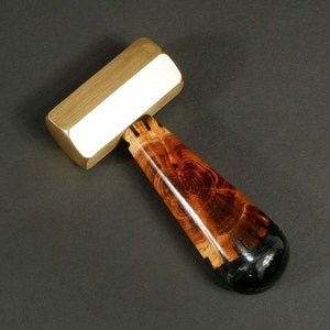 Hammer brass Brass mallet    wood handmade