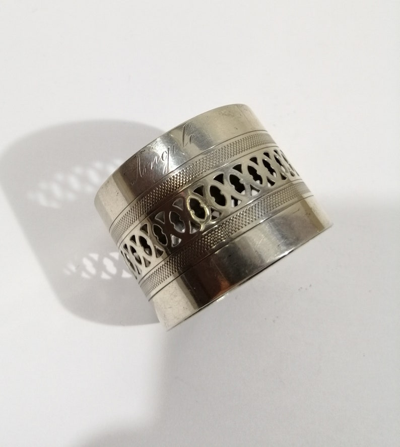 antique ring napkin silver 800