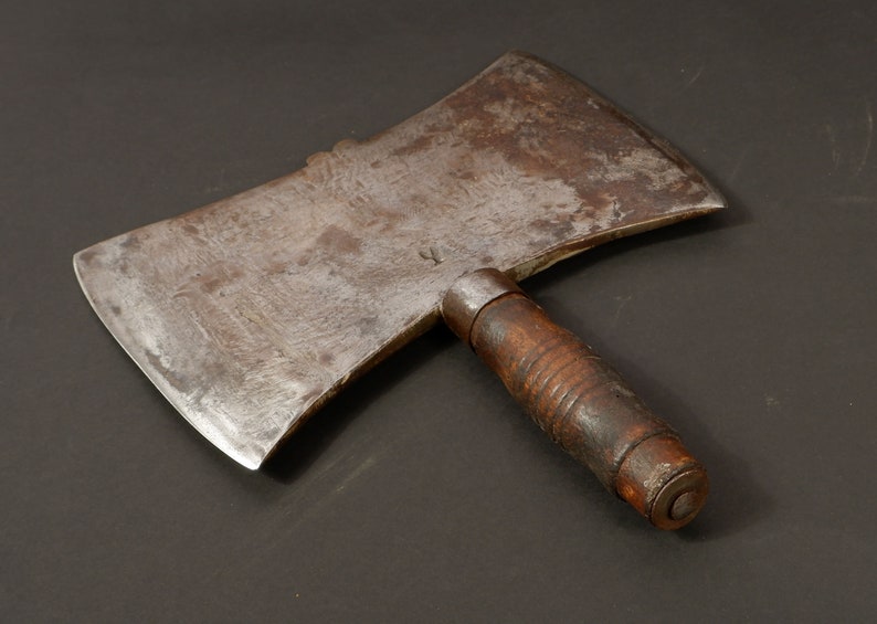 Antique Butcher Axe Meat Cleaver Kitchen Axe Hatchet Germany Etsy