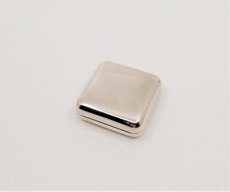 Pill Box Travel Pill Case antique silver 800 Purse Pill Case