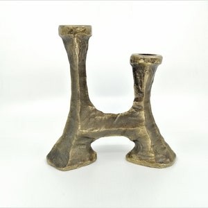 Vintage Bronze Kerzenständer handgefertigt