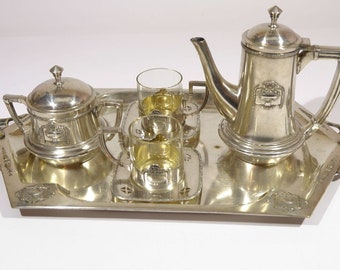 Art Deco Tea Set coffee silver plated