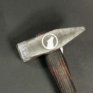 Unique Riveting Hammer with leather handle wrap , unique hammer
