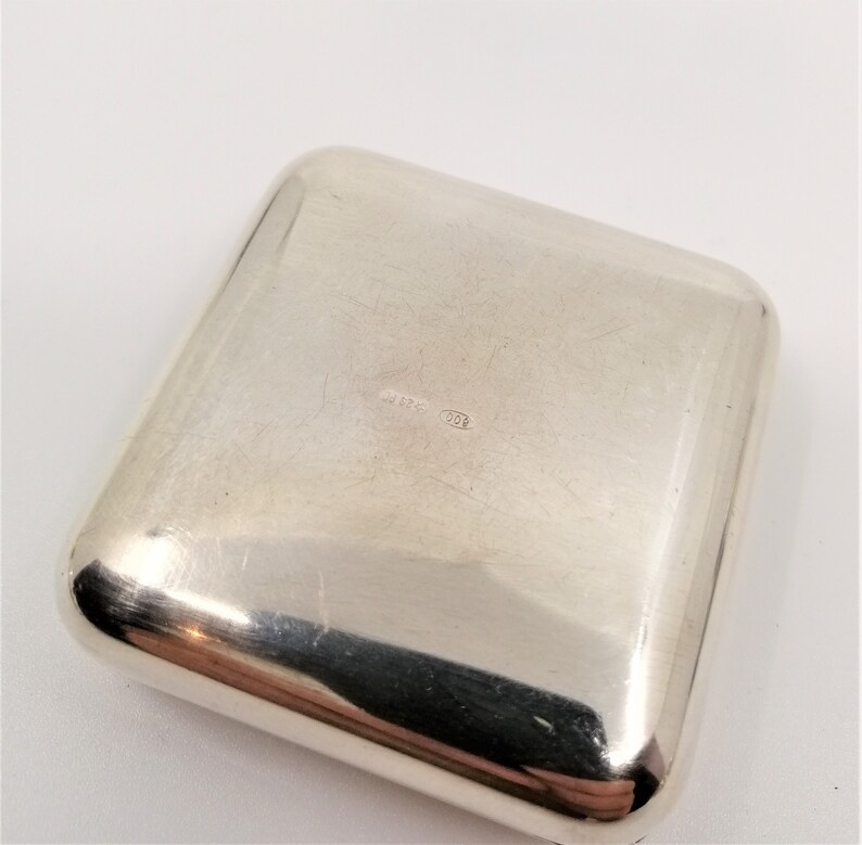 Pill Box Travel Pill Case antique silver 800 Purse Pill Case