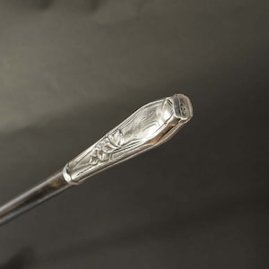 vintage sterling walking stick 1 cane silver 800