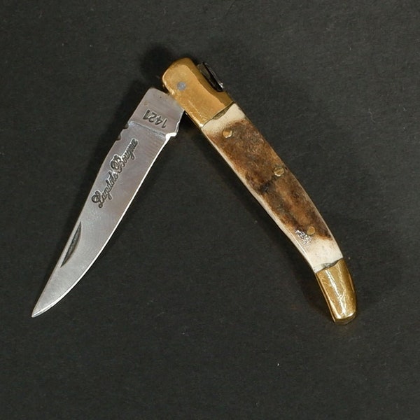 pocket knife Laguiole Bougna antler deer