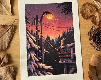 Snow Day | 5x7” art print