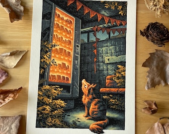 Window-Shopping (Cool Mint) | A4 art print