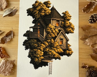 Golden Hour Hour | A3 art print