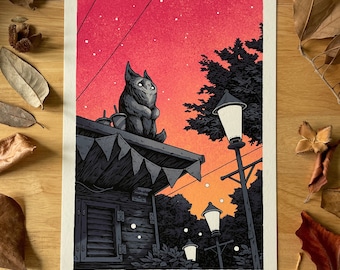 Stood Up at the Snack Stand | A4 art print