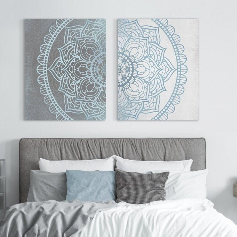 Blue and Grey Decor - Etsy