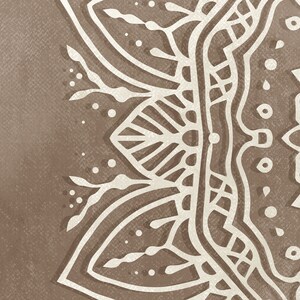 Beige Taupe Mandala Wall Art Set of 2 Prints Boho Bedroom - Etsy