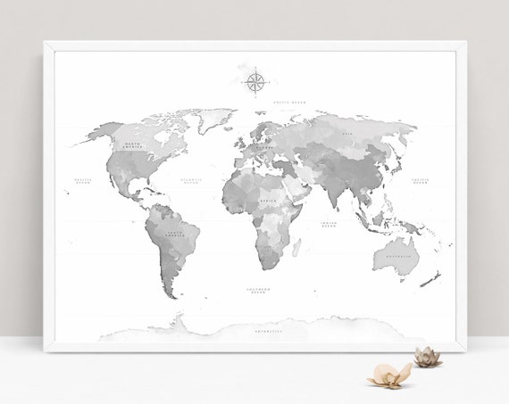 Grey World Map Canvas Gray World Map Wall Art Modern World Map Print Minimalist | Etsy Canada Grey World Map Canvas Gray World Map Wall Art Modern World Map Print Minimalist | Etsy Canada