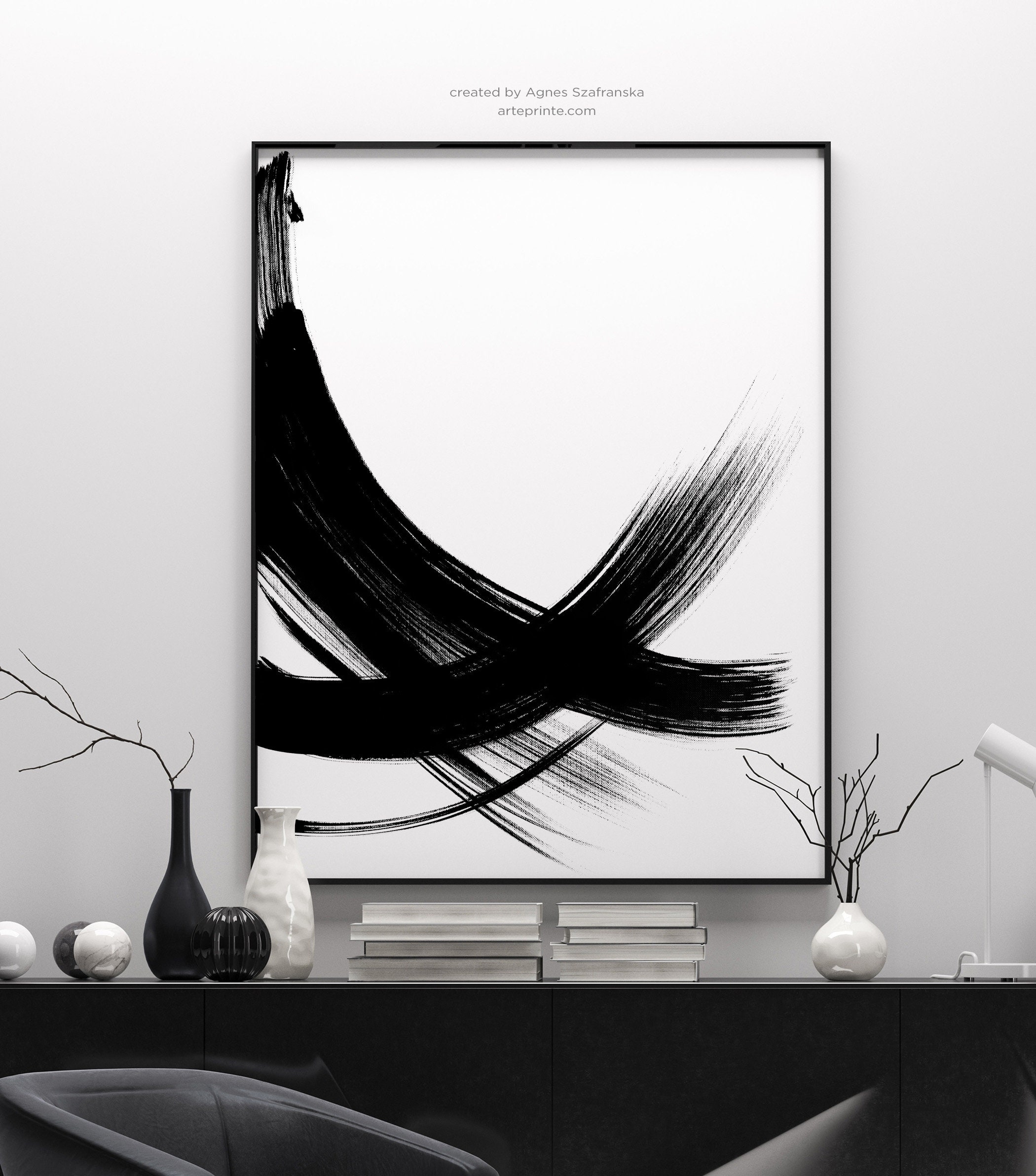 Modern Black And White Abstract Photography