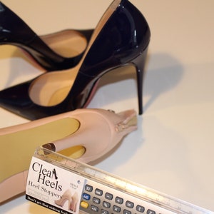 Clean Heels Heel Stoppers, one pair available in Clear or Black. British Made Product image 8