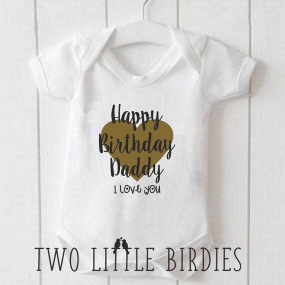 PERSONALISED Happy Birthday MAMMY DADDY Baby Vest Newborn 12 months Free P/&P