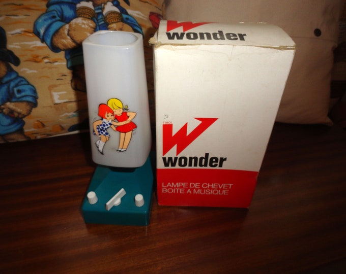 Vintage 1960s Wonder lamp Children's musical  night light