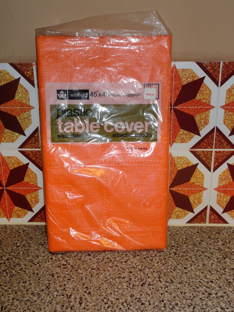 Woolworths 1970s Original Plastic Table Cloth Etsy UK