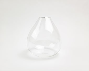 Jo Clear Glass Vase for Air Plants, Succulents, Moss Terrarium DIY Crafting, Hand-Blown Glass Jar, High-Quality Glass, Eco-Friendly