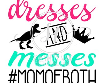 Dress and messes mom of both JPEG, PNG, SVG