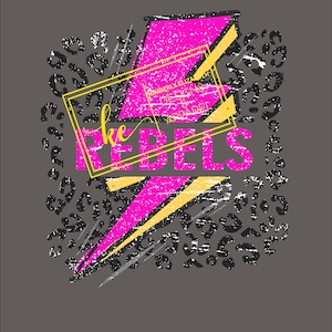 Cheetah background lightning bolt Custom School Spirit PNG and JPEG
