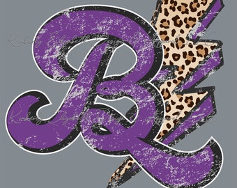 Bobcats purple B PNG and JPEG