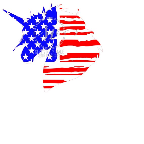 Download Unicorn American Flag Svg Etsy